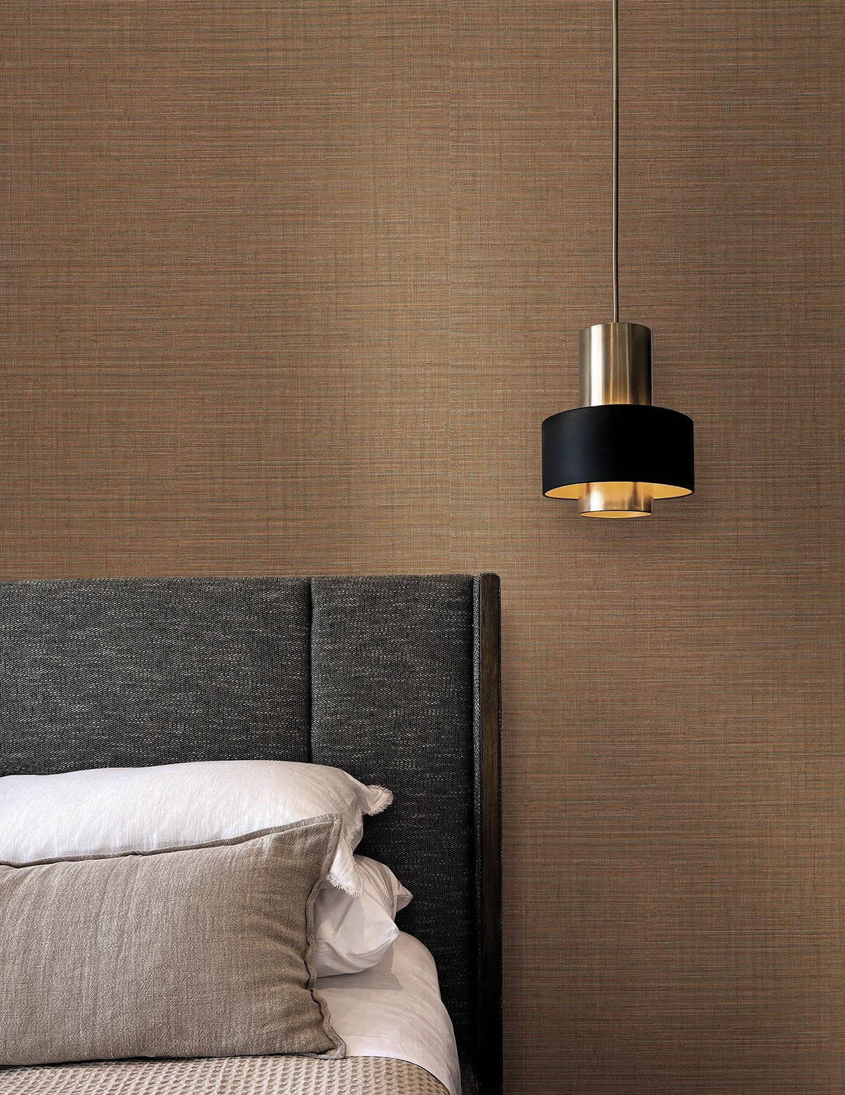 York Wallcoverings Lotus Silk Terra Cotta Wallpaper