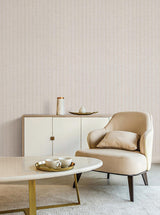 York Wallcoverings Cording Stripe Pearl Wallpaper