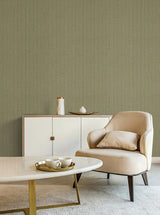 York Wallcoverings Cording Stripe Moss Wallpaper