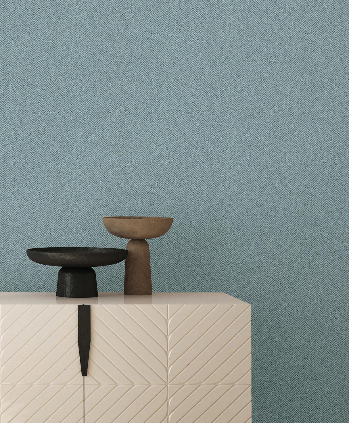 York Wallcoverings Tailored Chevron Sky Blue Wallpaper