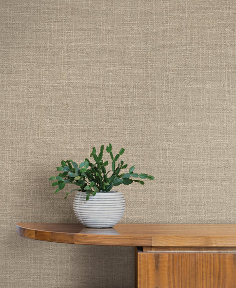 York Wallcoverings Loom Hazelnut Wallpaper
