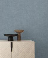 York Wallcoverings Loom Sky Blue Wallpaper