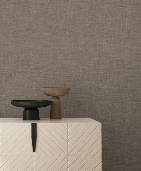 York Wallcoverings Loom Mushroom Wallpaper