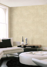 York Wallcoverings Della Palm Wheat Wallpaper