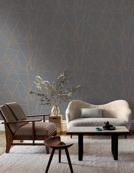 York Wallcoverings Lisle Sapphire Wallpaper