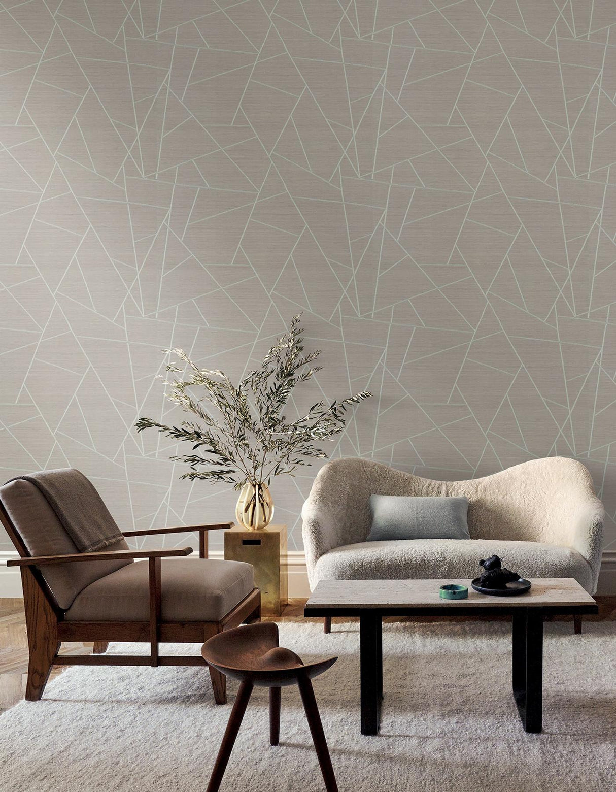 York Wallcoverings Lisle Smoke Wallpaper