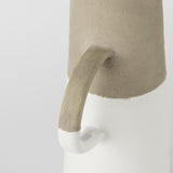 Mercana Garand Large 18.8H Two-Toned White Natural Ceramic Jug