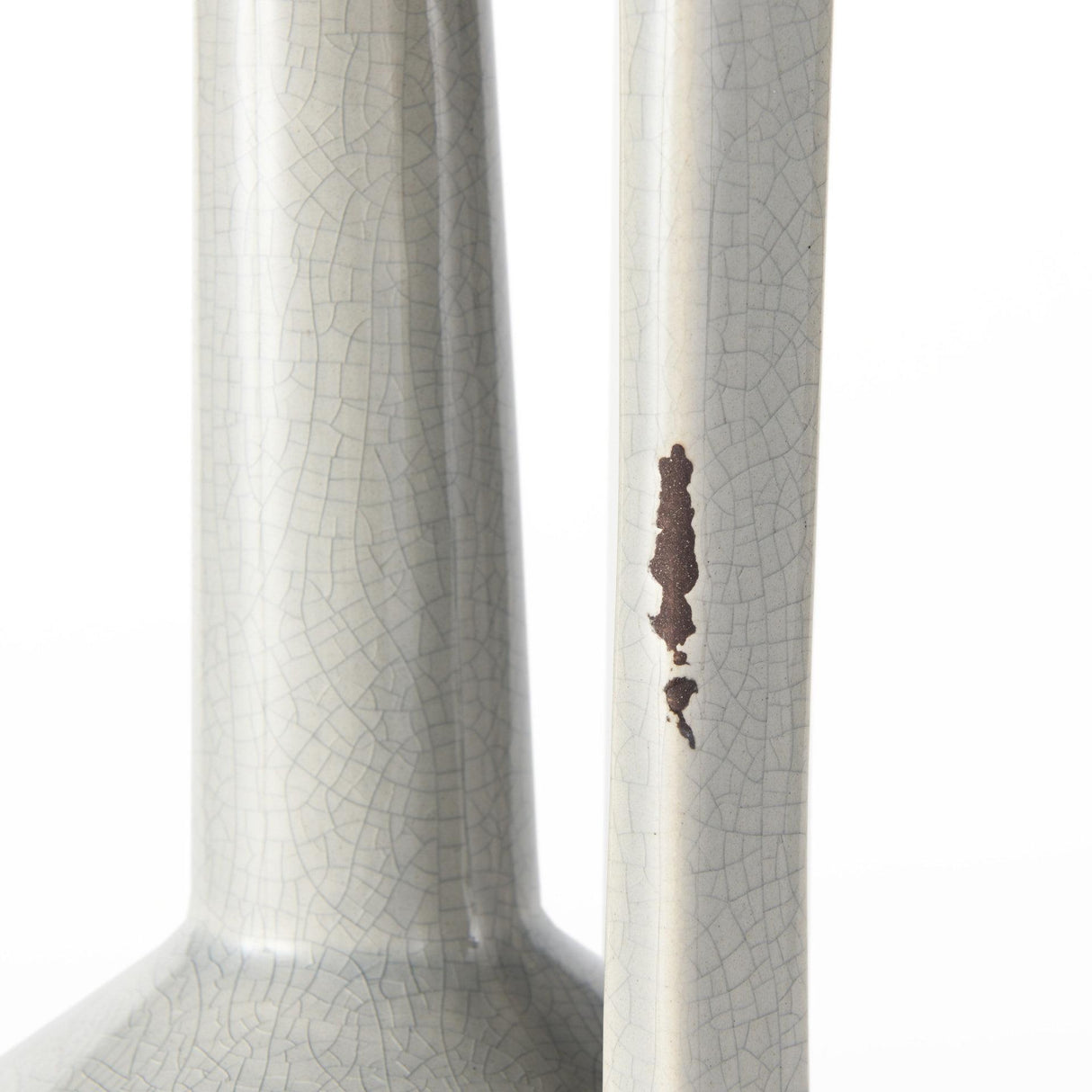 Mercana Burton 14.2H Medium Two Tone Gray Ceramic Jug Vase