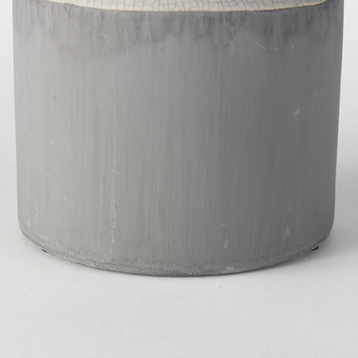 Mercana Burton 14.2H Medium Two Tone Gray Ceramic Jug Vase