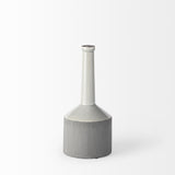 Mercana Burton 14.2H Medium Two Tone Gray Ceramic Jug Vase