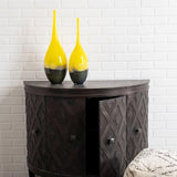 Mercana Jasse Large Yellow/Gray Ombre Glass Vase