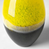 Mercana Jasse Large Yellow/Gray Ombre Glass Vase