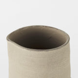 Mercana Garand Medium 15H Two-Toned White Natural Ceramic Jug