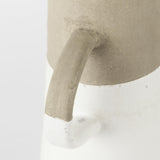 Mercana Garand Medium 15H Two-Toned White Natural Ceramic Jug