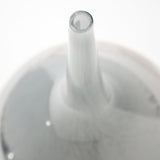 Mercana Erie I Short Two Toned Sky Blue Dark Brown Blown Glass Vase