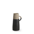 Mercana Garand Small 13H Two-Toned Black/Natural Ceramic Jug