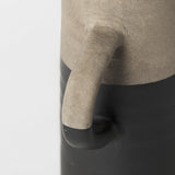 Mercana Garand Small 13H Two-Toned Black/Natural Ceramic Jug
