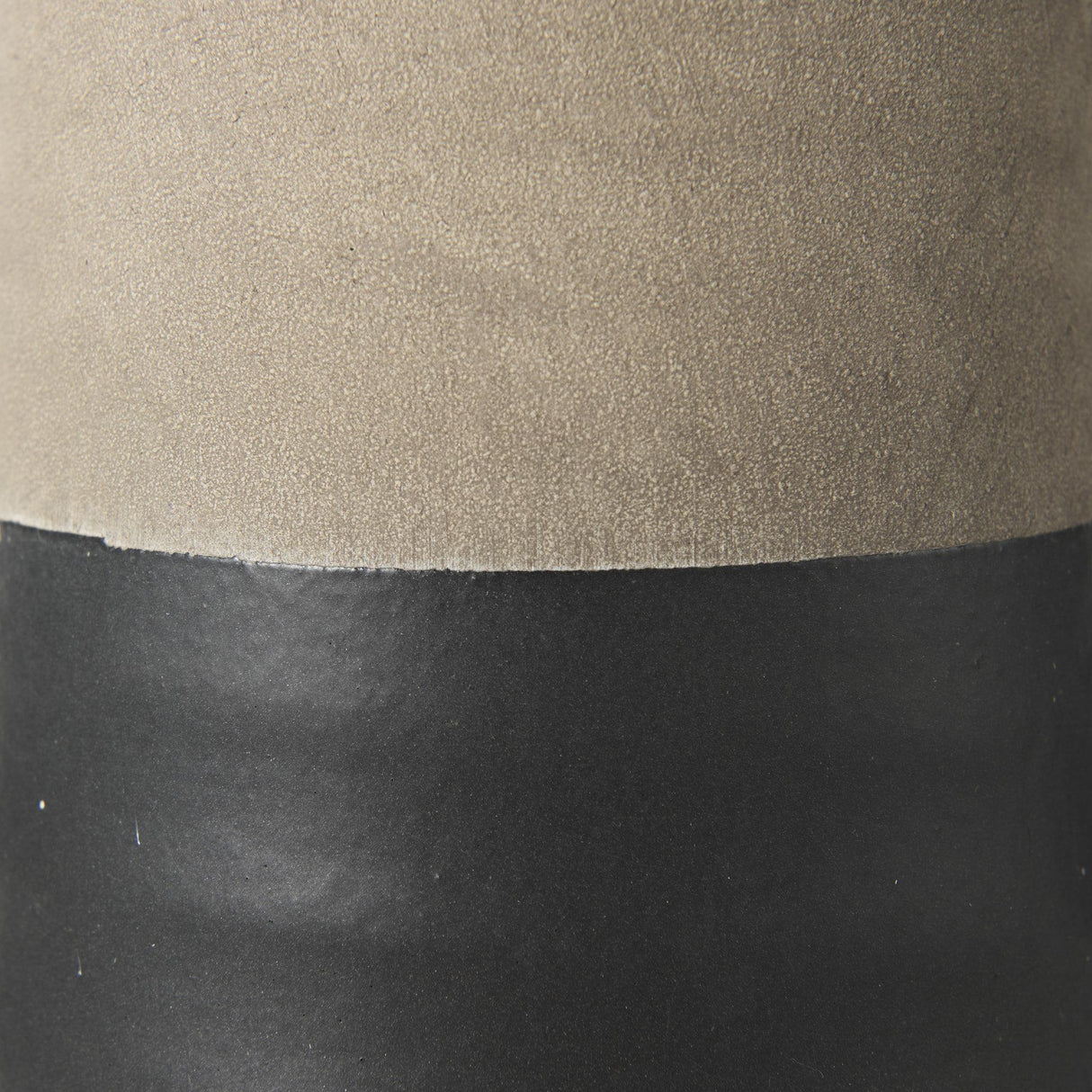 Mercana Garand Small 13H Two-Toned Black/Natural Ceramic Jug