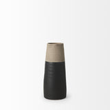 Mercana Garand Small 13H Two-Toned Black/Natural Ceramic Jug