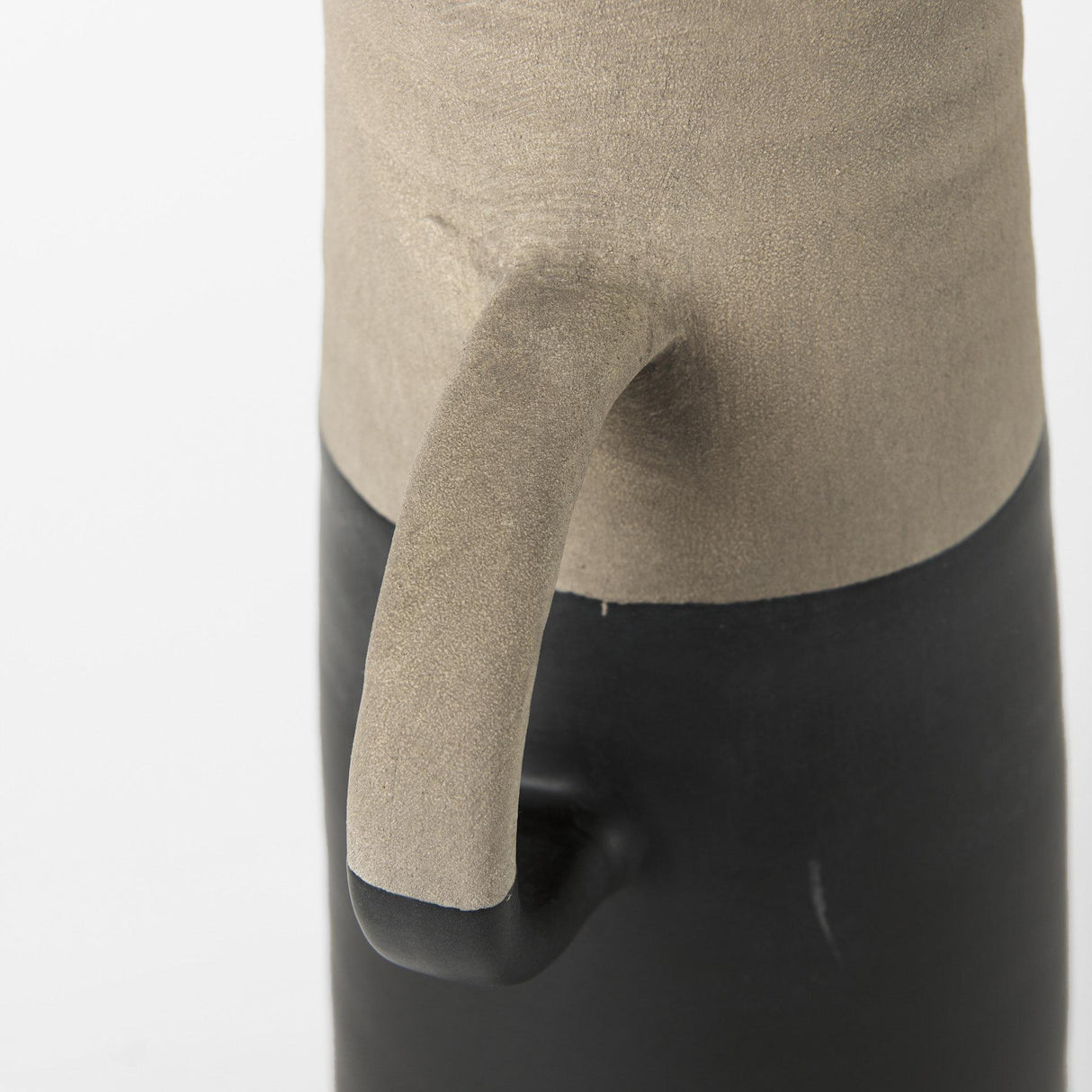 Mercana Garand Medium 15H Two-Toned Black/Natural Ceramic Jug
