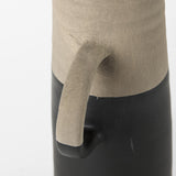 Mercana Garand Medium 15H Two-Toned Black/Natural Ceramic Jug
