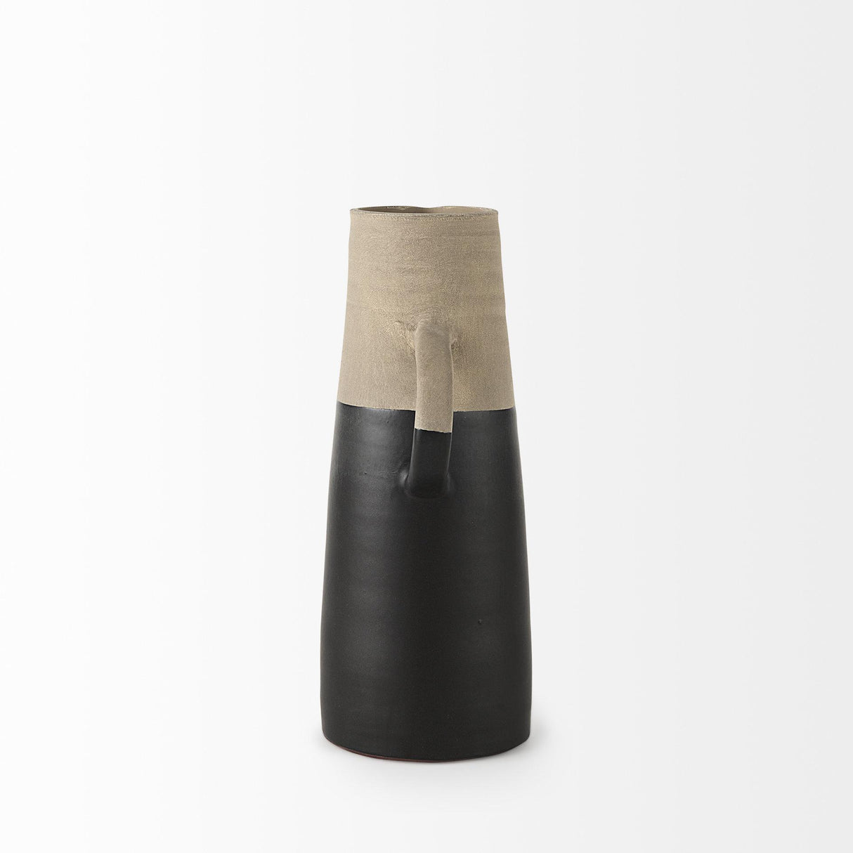 Mercana Garand Medium 15H Two-Toned Black/Natural Ceramic Jug