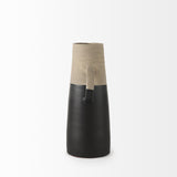 Mercana Garand Medium 15H Two-Toned Black/Natural Ceramic Jug