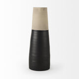 Mercana Garand Large 18.8H Two-Toned Black/Natural Ceramic Jug
