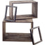 Mercana Simul Brown Wood 2 Shelves Modular Shelving Unit