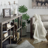 Mercana Wright I 16L x 66W Brown Wood Multi-Level Shelf Console Table