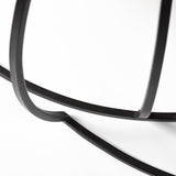 Mercana Clapp I Set of 2 (41" & 38") Round Brown Wood Top Black Iron Base Nesting Coffee Tables