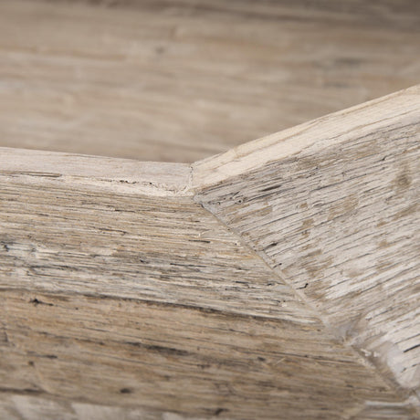 Mercana Esagono Octagonal Reclaimed Wood Coffee Table w/ Storage