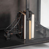 Mercana Pender 63" L Black Metal Glass Door Display Cabinet