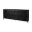 Mercana Poppy I 79x16 Black Metal With Glass Door Sideboard