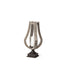 Mercana Brillion Small Rustic Wood Metal Table Candle Holder