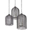 Mercana Jutland Set of Three Black Metal Bird Cage Candle Holder Lanterns