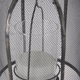 Mercana Jutland Set of Three Black Metal Bird Cage Candle Holder Lanterns