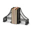 Mercana Suspension Set of 2 19L x 4W Brown Wrought Iron Suspension Bridge Bookends