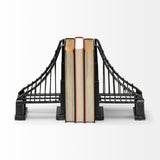 Mercana Suspension Set of 2 19L x 4W Brown Wrought Iron Suspension Bridge Bookends