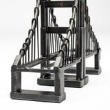 Mercana Suspension Set of 2 19L x 4W Brown Wrought Iron Suspension Bridge Bookends