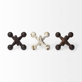 Mercana Jax Set of 3 8L x 7W Cast Iron Metal Jacks