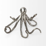 Mercana Strafford Small 10L x 9W Silver Resin Octopus