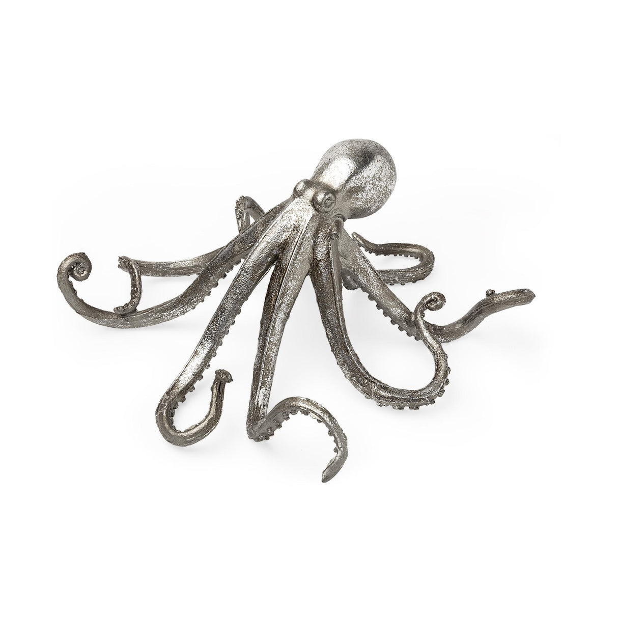 Mercana Strafford Medium 13L x 7W Silver Resin Octopus