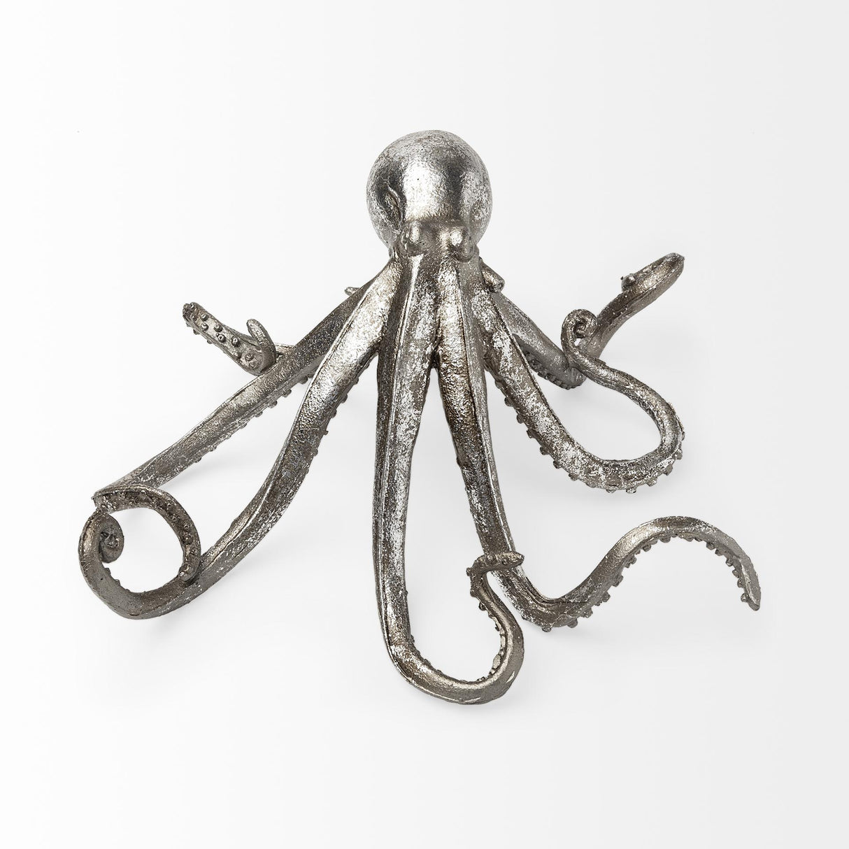 Mercana Strafford Medium 13L x 7W Silver Resin Octopus