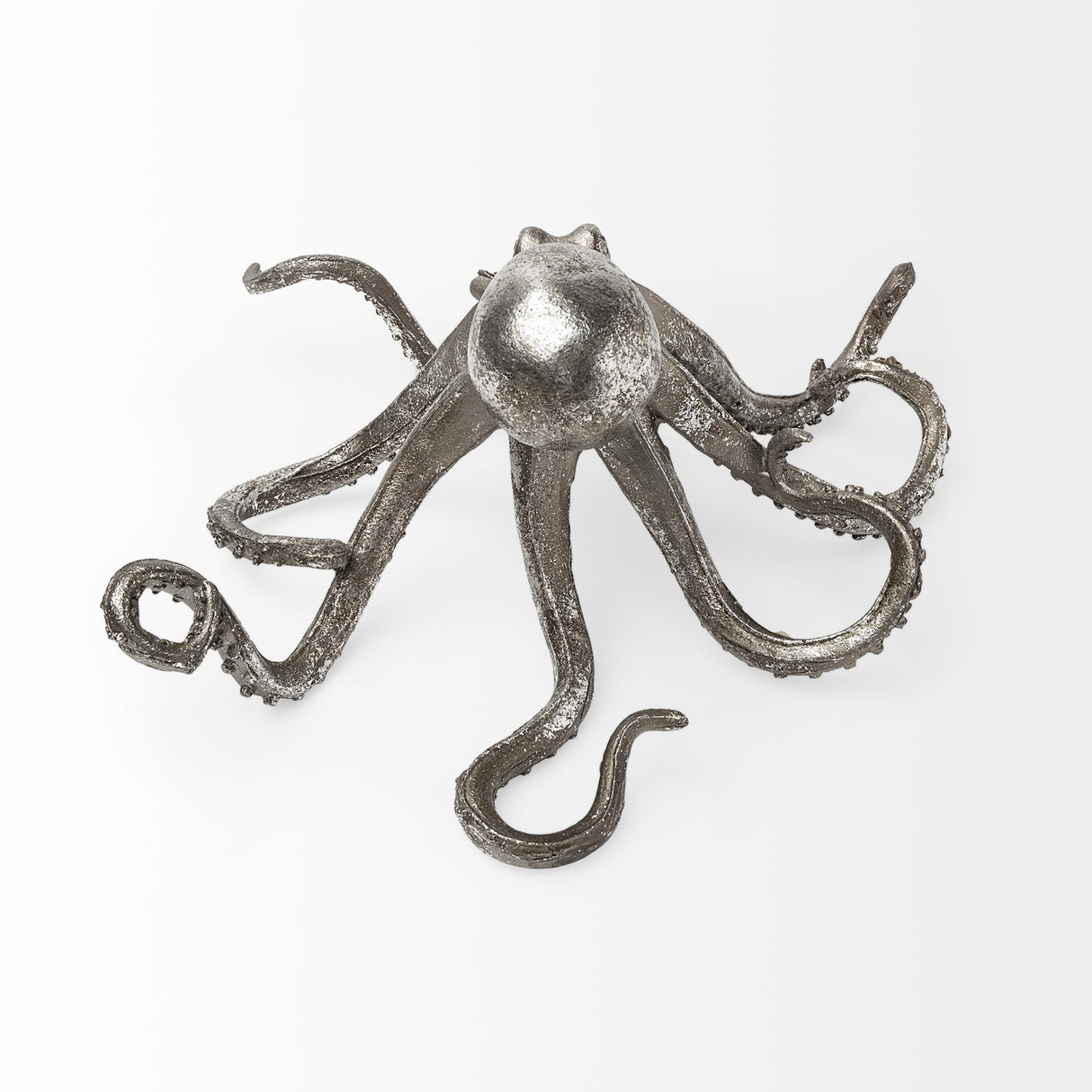 Mercana Strafford Medium 13L x 7W Silver Resin Octopus