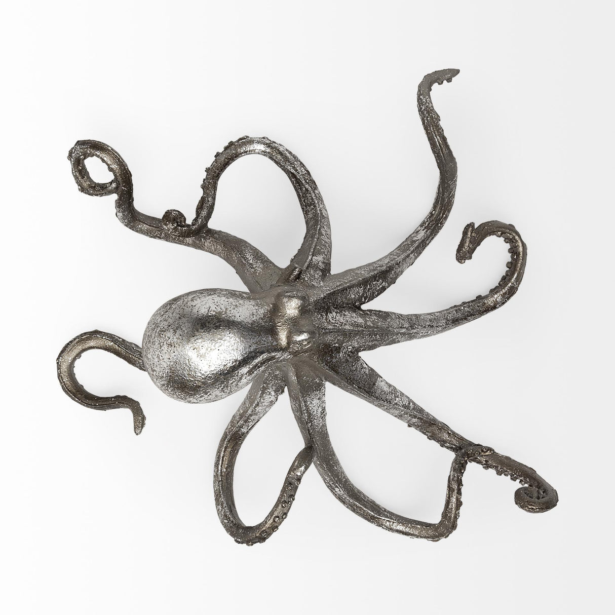 Mercana Strafford Medium 13L x 7W Silver Resin Octopus