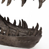 Mercana Lagrane 19L x 11W Brown Resin Tyrannosaurus T Rex Dinosaur Skull Replica