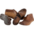 Mercana Wooden Shoe (Set of 4) 12L x 4W Brown Antique Wooden Cobbler Moulds