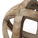 Mercana Tibik 8L x 8W Natural Wooden Orb