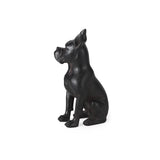 Mercana Rocky 4L x 5W Black Resin Boxer Dog